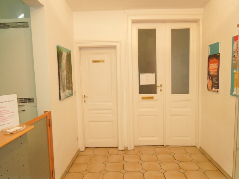 Eingangsbereich der Ordination